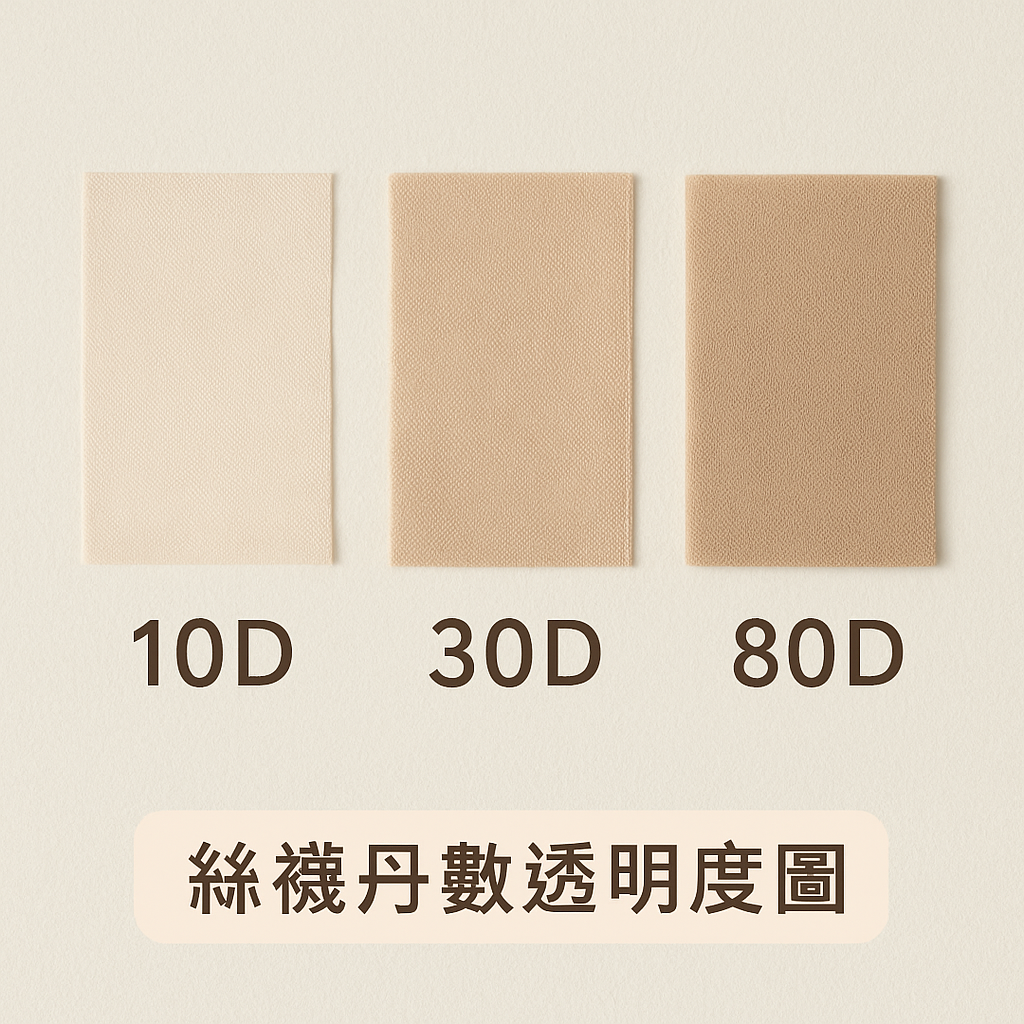 絲襪丹數透明度圖